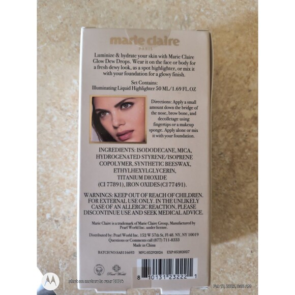Marie Claire Glow Dew Drops Illuminating Liquid Highlighter 1.69 Fl Ounces NEW - Picture 5 of 7